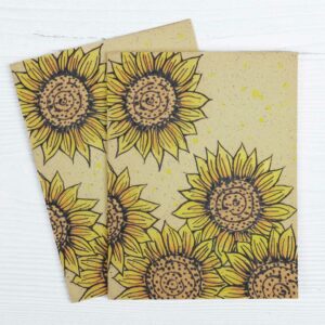 sunflower note cards